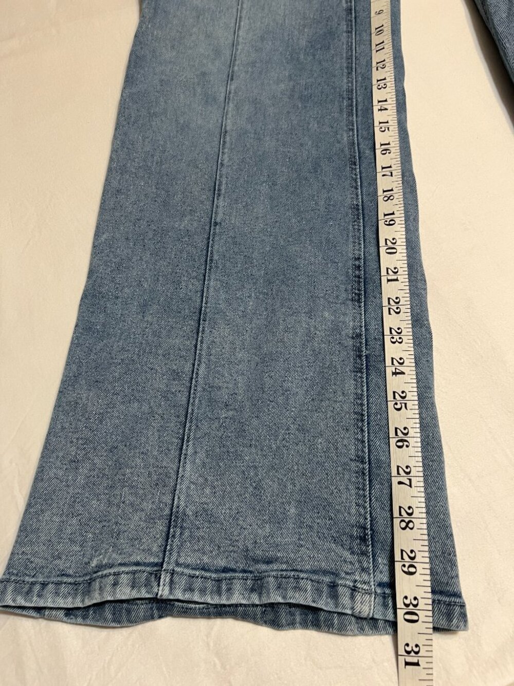 Michael Kors Wide Leg Jeans Gray Wash High Rise Pintuck Y2K 70s Style Waist 25" - Picture 11 of 12